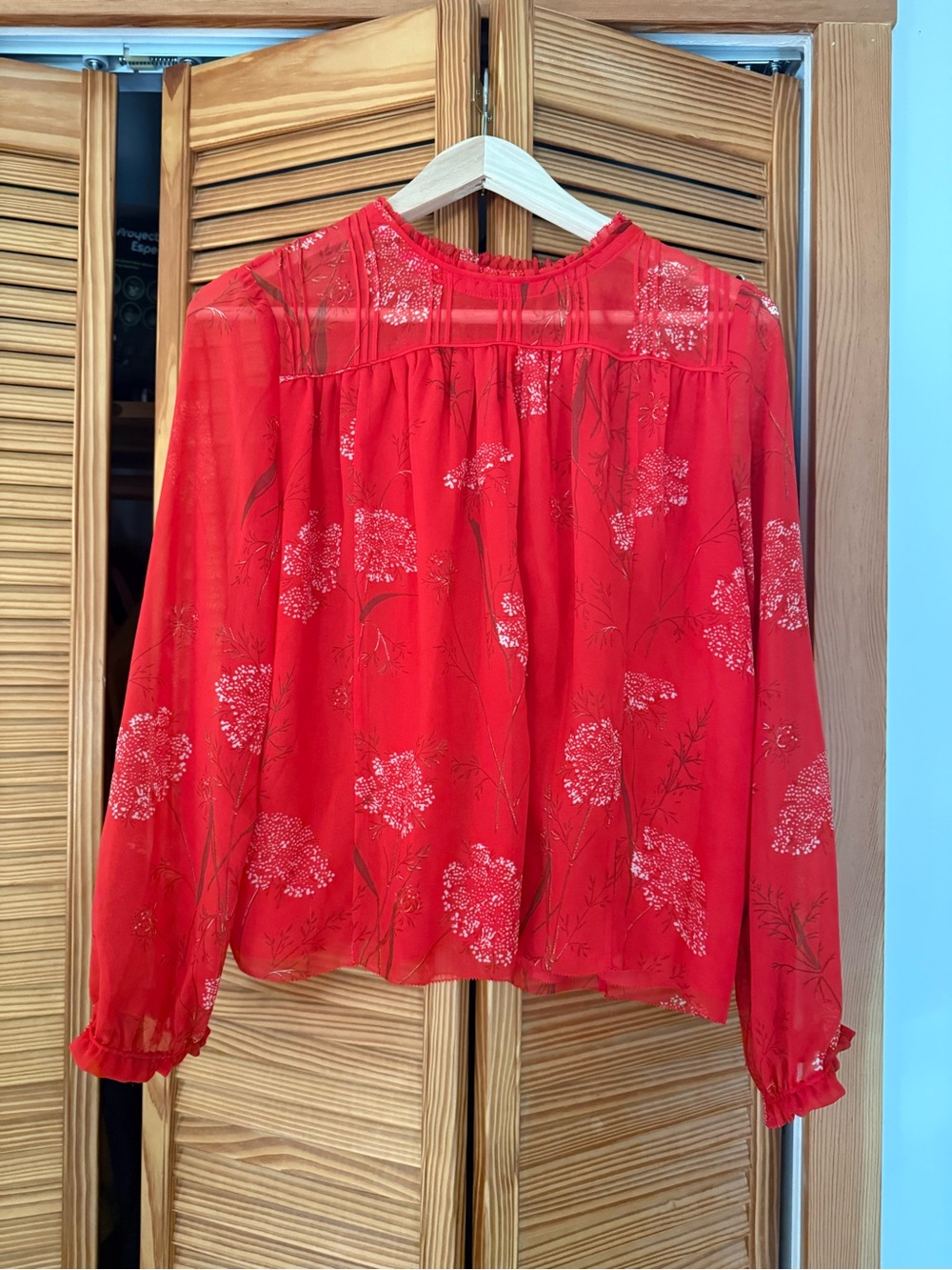 Wilfred Red Floral Blouse